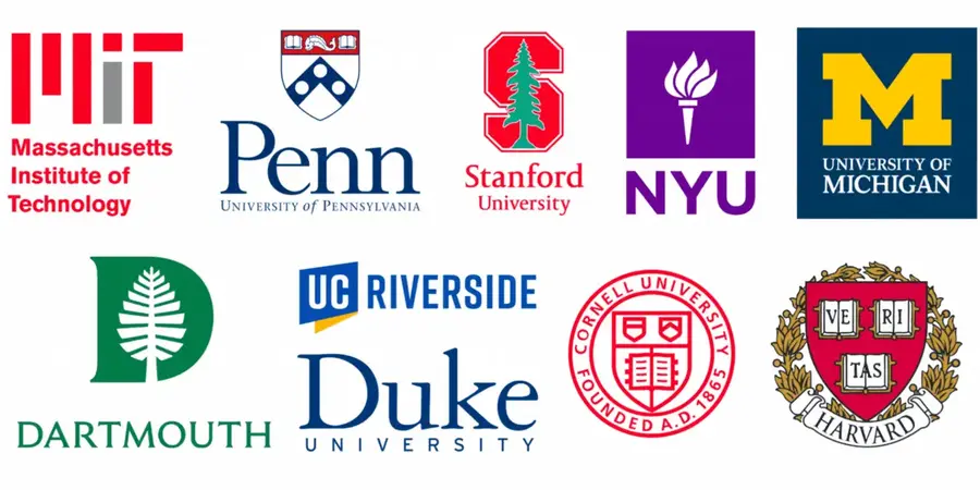 List of top universities for which we got admits