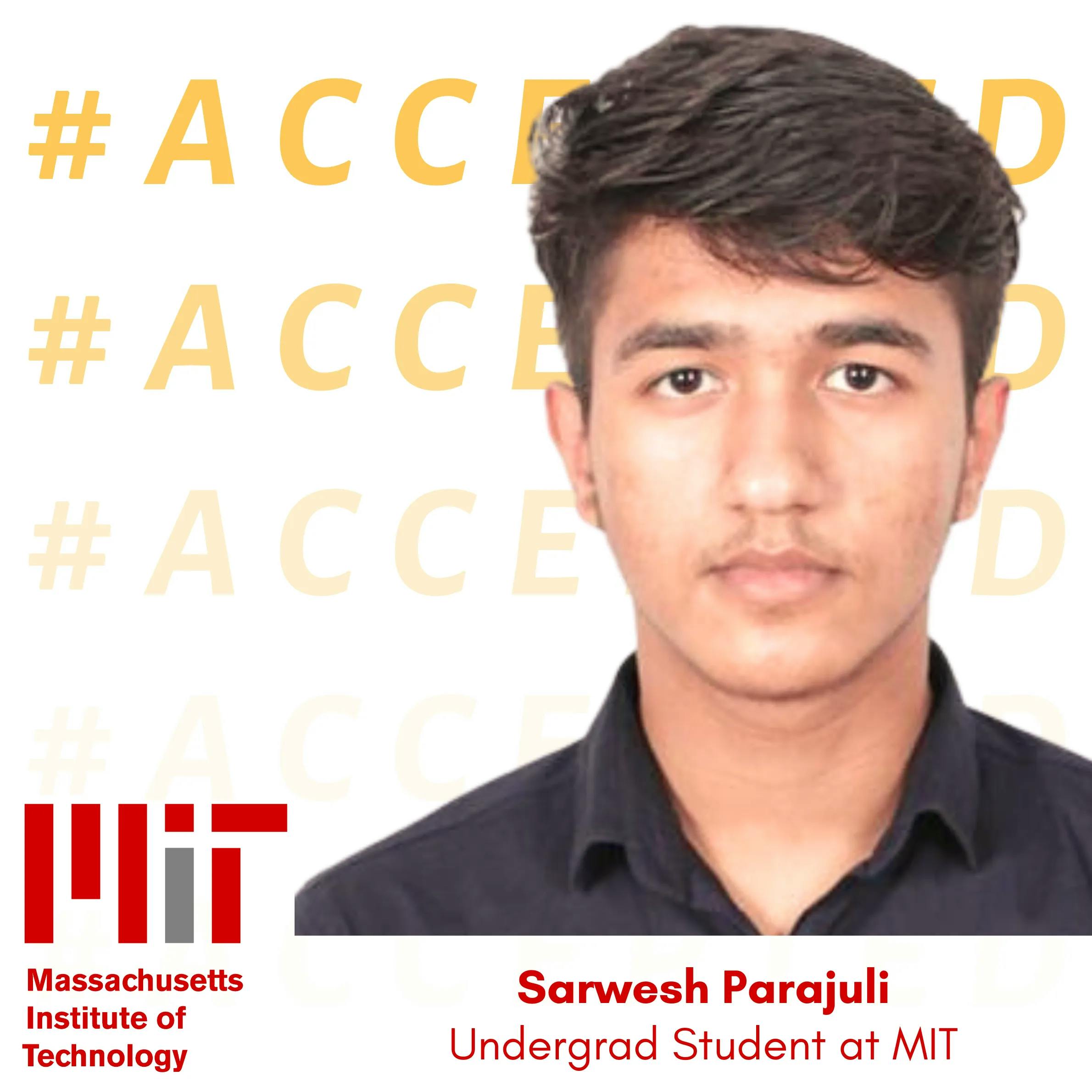 Sarwesh Parajuli admitted to MIT